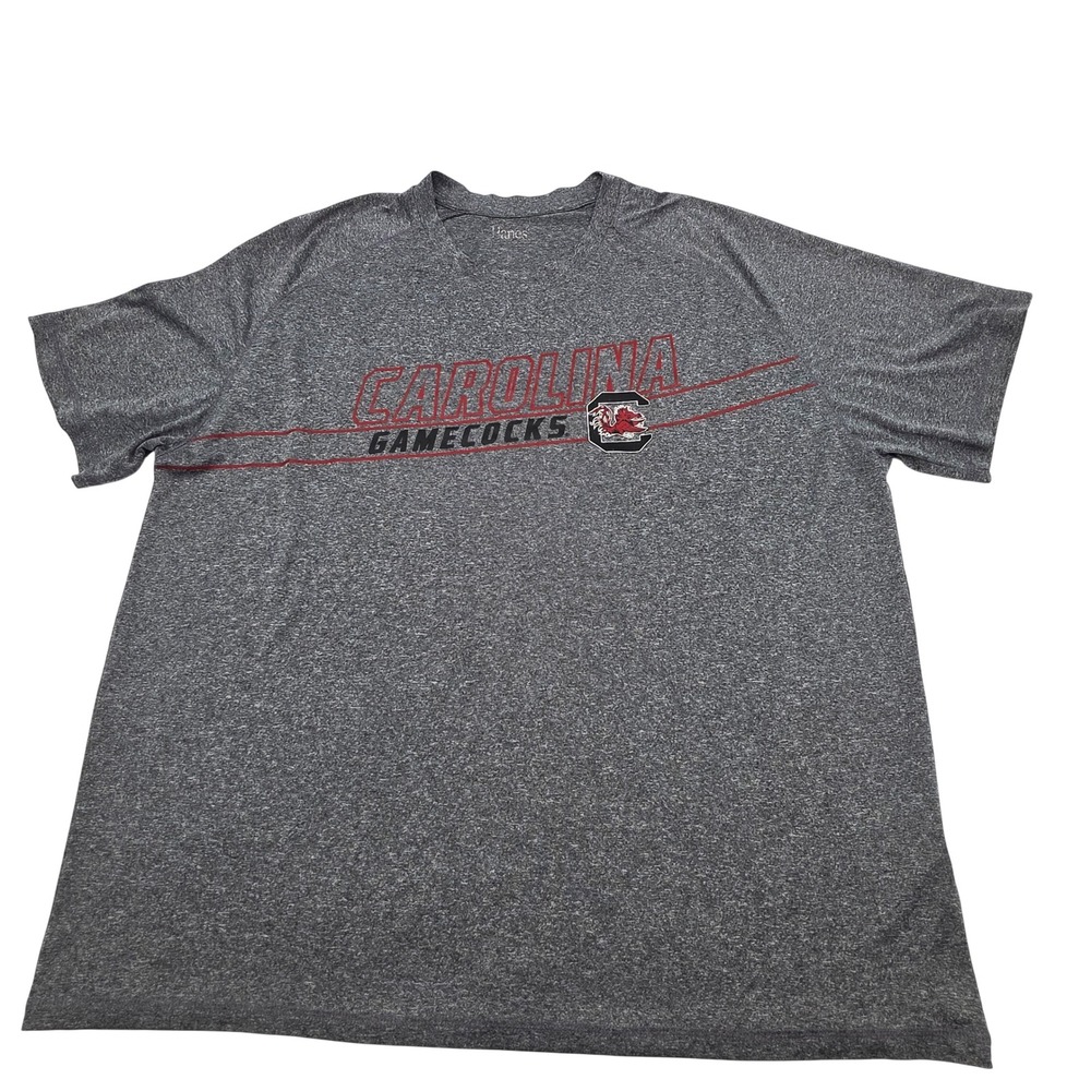 South Carolina Gamecocks NCAA Performance T-Shirt M 2XL Gray Athletic Streetwear